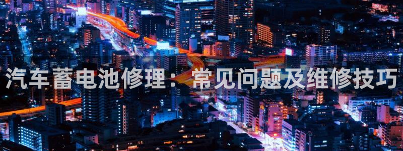 优发国际网官网址是多少：汽车蓄电池修理：常见问题及维修技巧
